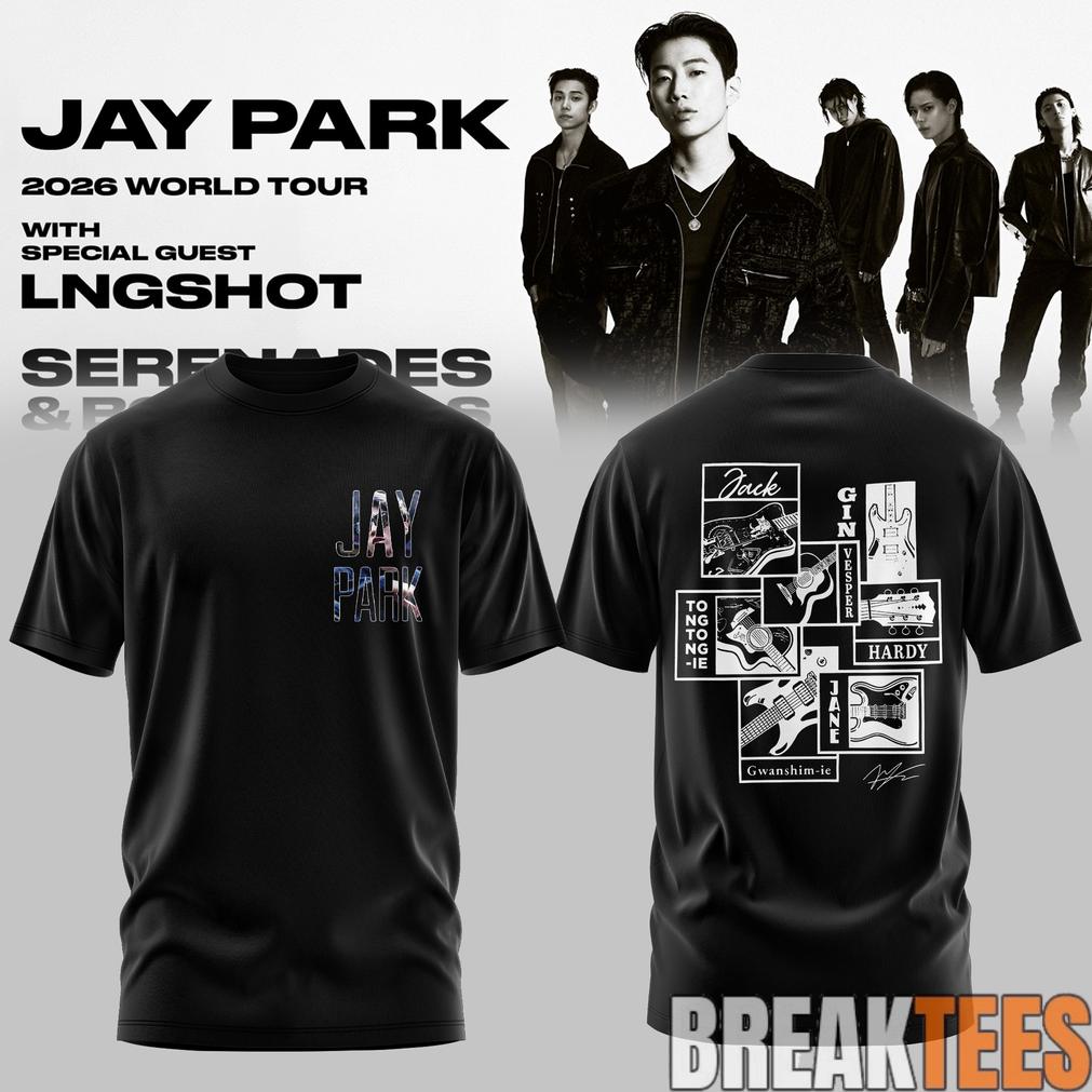 Jay Park World Tour 2026 Serenades & Body Rolls Black Edition Tee