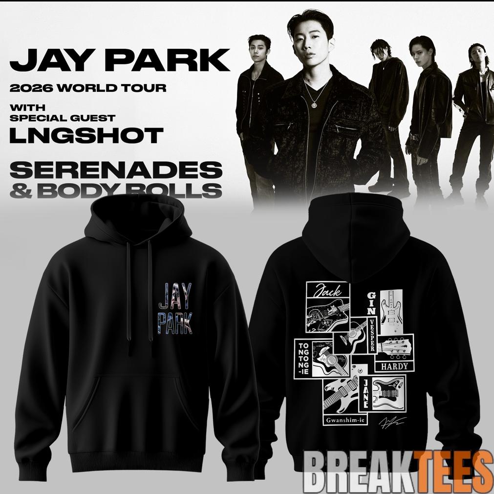 Jay Park World Tour 2026 Serenades & Body Rolls Black Hoodie