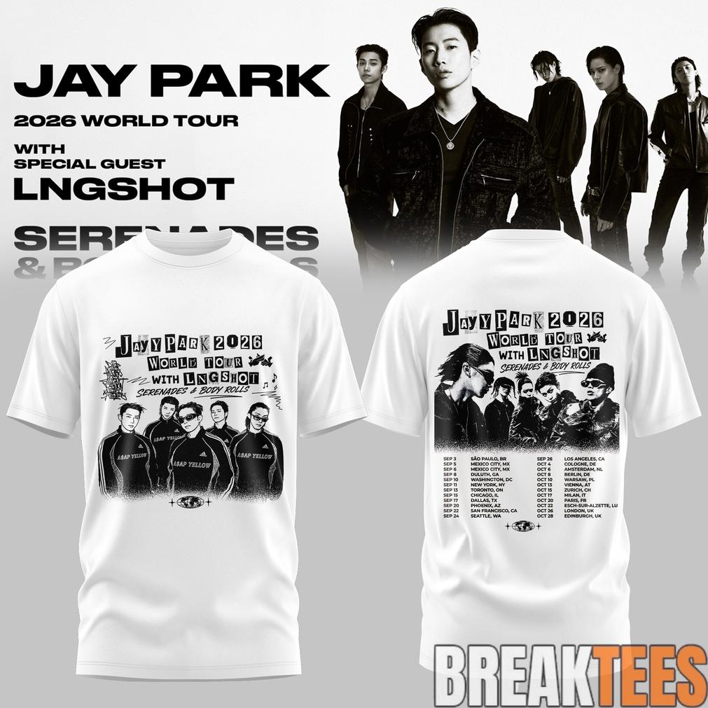 Jay Park World Tour 2026 Serenades & Body Rolls White Edition Tee