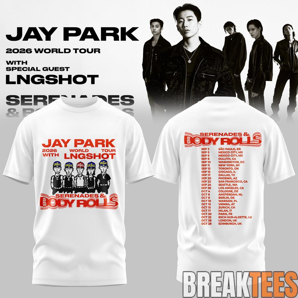 Jay Park World Tour 2026 Serenades & Body Rolls White Edition Tee