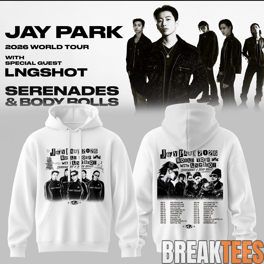 Jay Park World Tour 2026 Serenades & Body Rolls White Hoodie