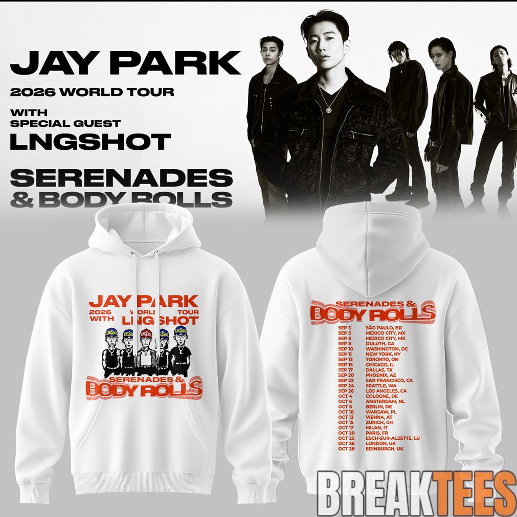 Jay Park World Tour 2026 Serenades & Body Rolls White Hoodie