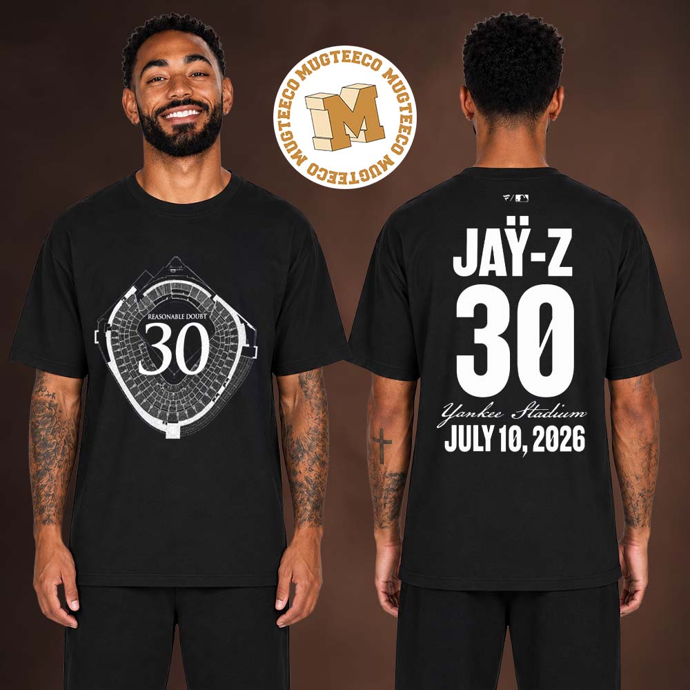 Jay Z 2026 Yankee Stadium Reasonable Doubt Concert Night 1 Merch Tee On July 10 2026 T-Shirt