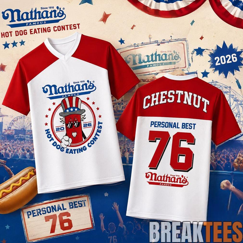 Joey Chestnut Nathan’s Hot Dog Contest Shirt