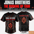 Jonas Brothers Baseball Jersey The Burning Up Tour 2026 Edition