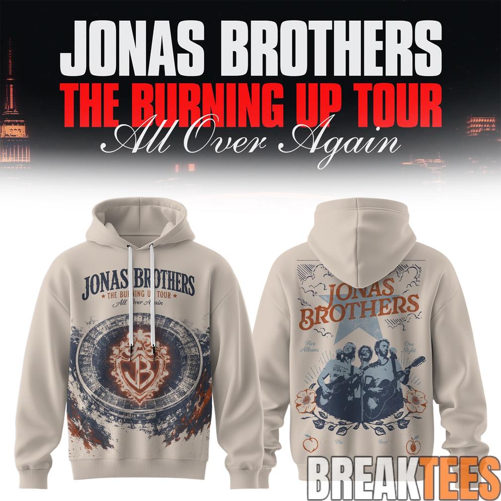 Jonas Brothers The Burning Up Tour 2026 Hoodie