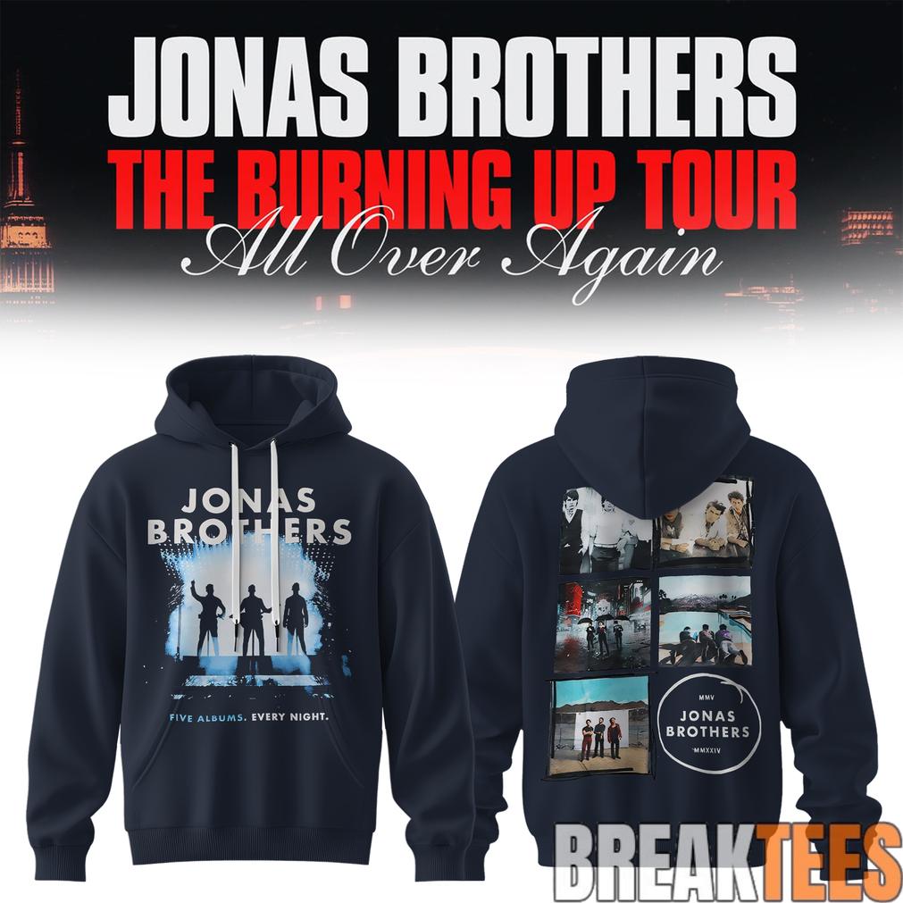 Jonas Brothers The Burning Up Tour 2026 Hoodie