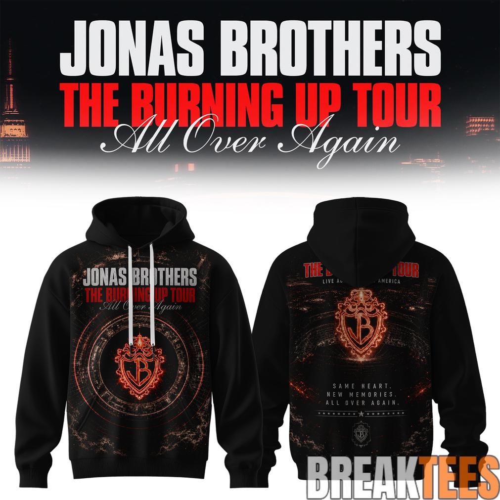 Jonas Brothers The Burning Up Tour 2026 Hoodie