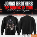 Jonas Brothers The Burning Up Tour All Over Again 2026 Edition Sweatshirt