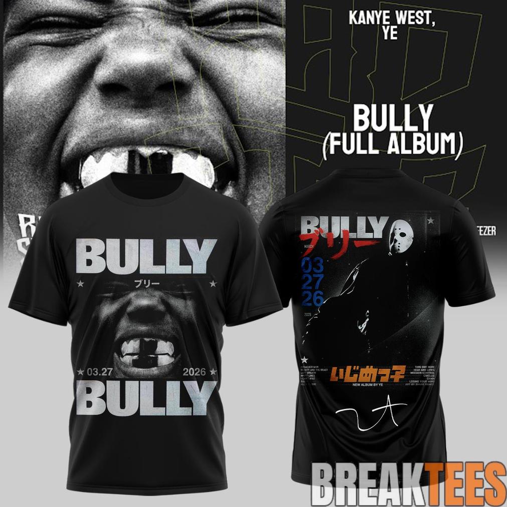 Kanye West Rap Star ‘Bully’ 2026 Tour Shirt