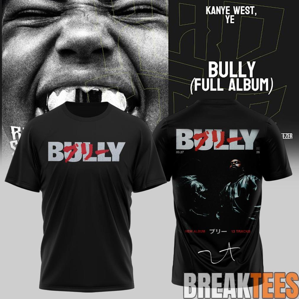 Kanye West Rap Star ‘Bully’ 2026 Tour Shirt