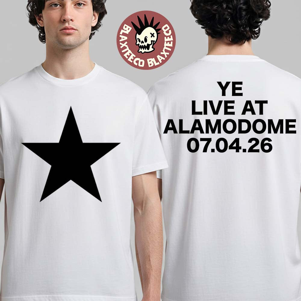 Kanye West Ye Live At Alamodome 2026 Exclusive Tee In San Antonio Texas On July 4 2026 Star T-Shirt