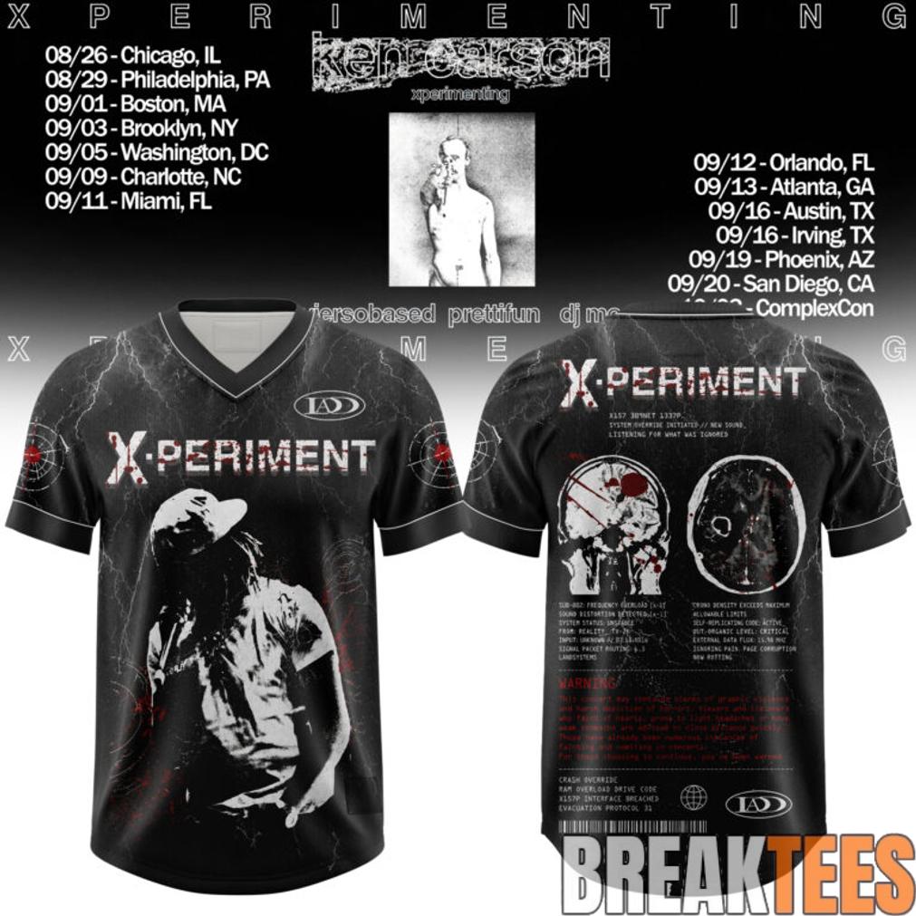 Ken Carson Xperimenting Tour Football Jersey