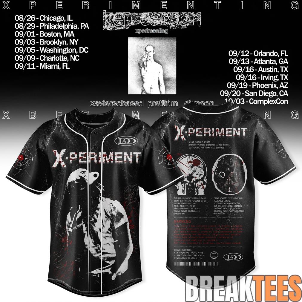 Ken Carson Xperimenting Tour Baseball Jersey