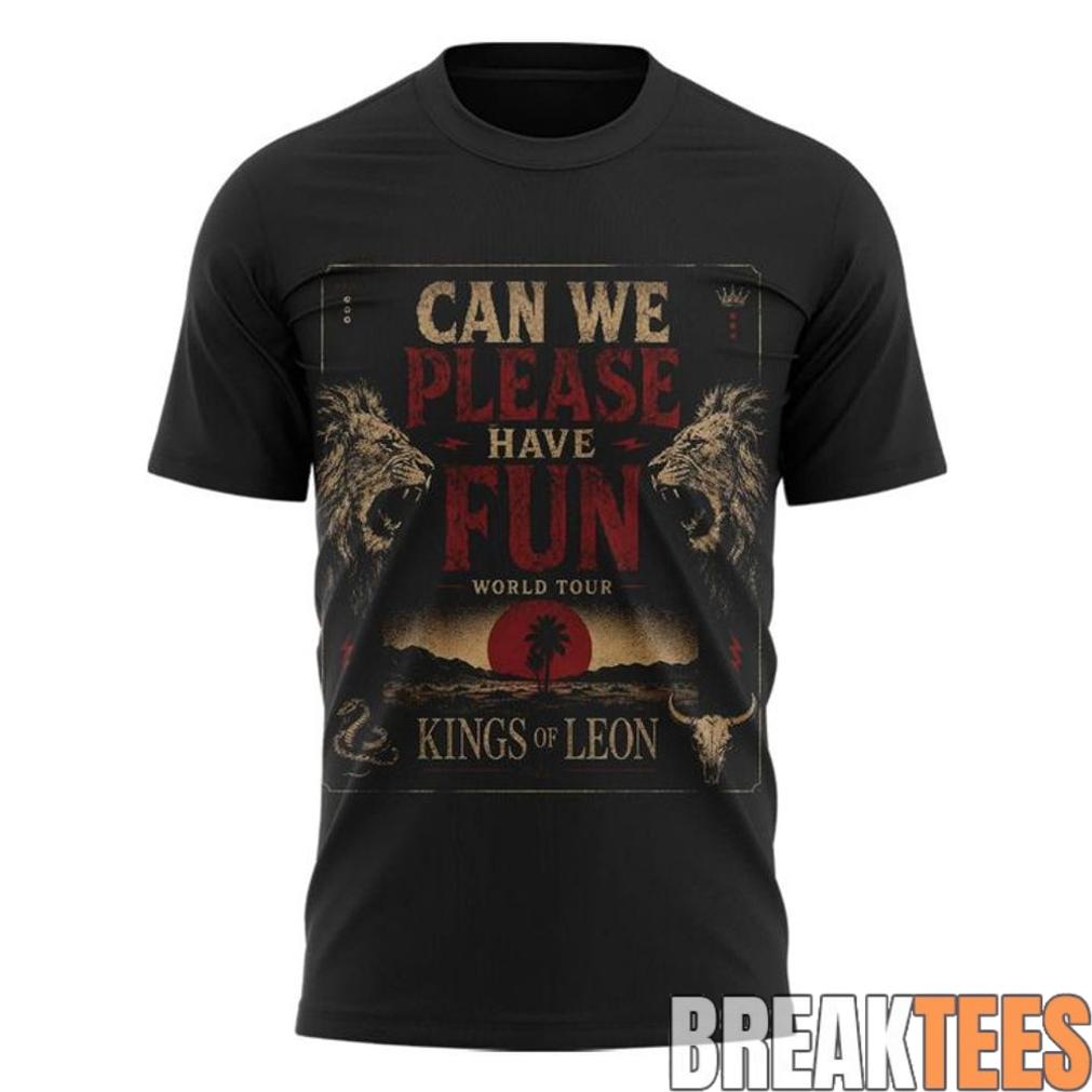 Kings of Leon “Can We Please Have Fun” 2026 Tour Thomond Park Stadium, Limerick, Ireland Shirt