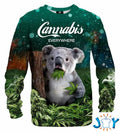 Koala Cannabis Everywhere 3D Sweatshirt & Hoodie