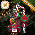 Los Angeles Angels MLB Grinch Candy Cane Personalized Xmas Gifts Christmas Tree Decorations Ornament