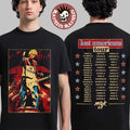 Machine Gun Kelly MGK Lost Americana Tour 2026 Merch MGK With Guitar Vintage Photo Two Sided T-Shirt