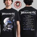 Megadeth This Was Our Life 2026 Latin America Tour Merch Vic Let There Be Shred With Dates Back T-Shirt