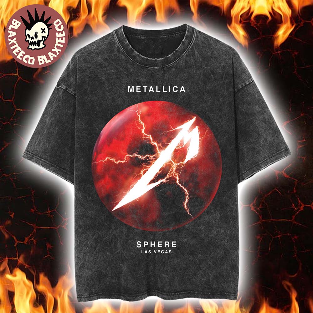 Metallica Life Burns Faster Live At Sphere Las Vegas 2026 On October Retro Washed T-Shirt