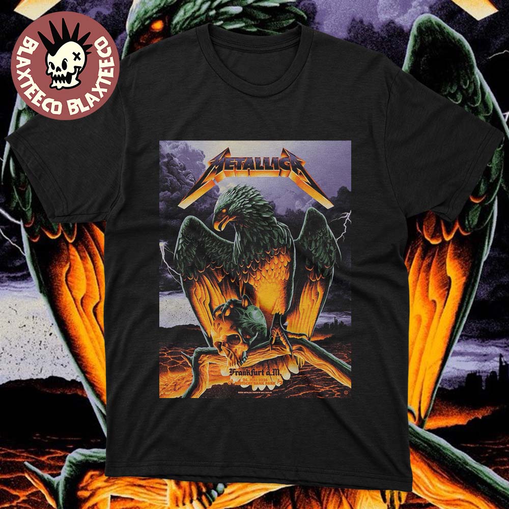 Metallica M72 Frankfurt 2026 Night 2 Venue Poster At Frankfurt Germany Deutsche Bank Park On 24 May 2026 The Eagle Art T-Shirt