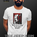 Never Alone If You Have Demons Gothic Half Face Woman Tee