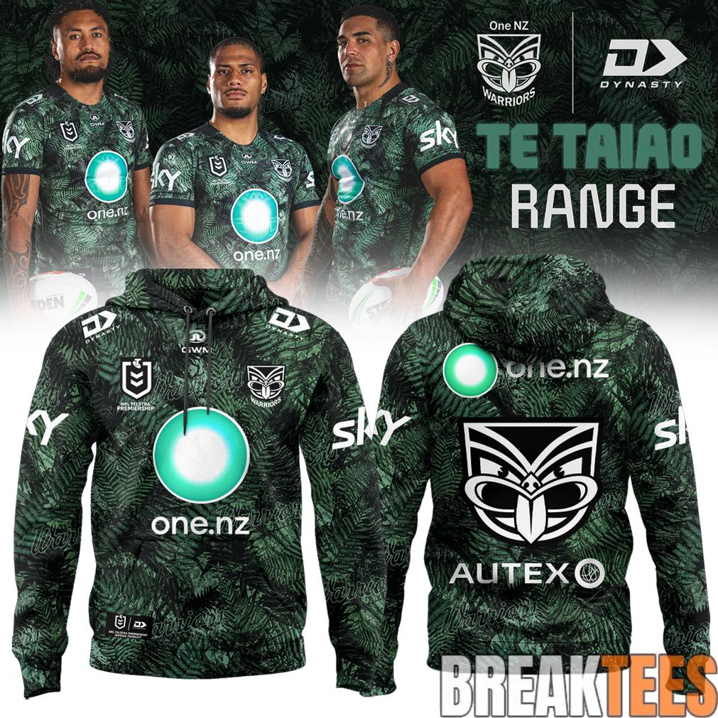 New Zealand Warriors 2026 Te Taiao Range Edition Hoodie