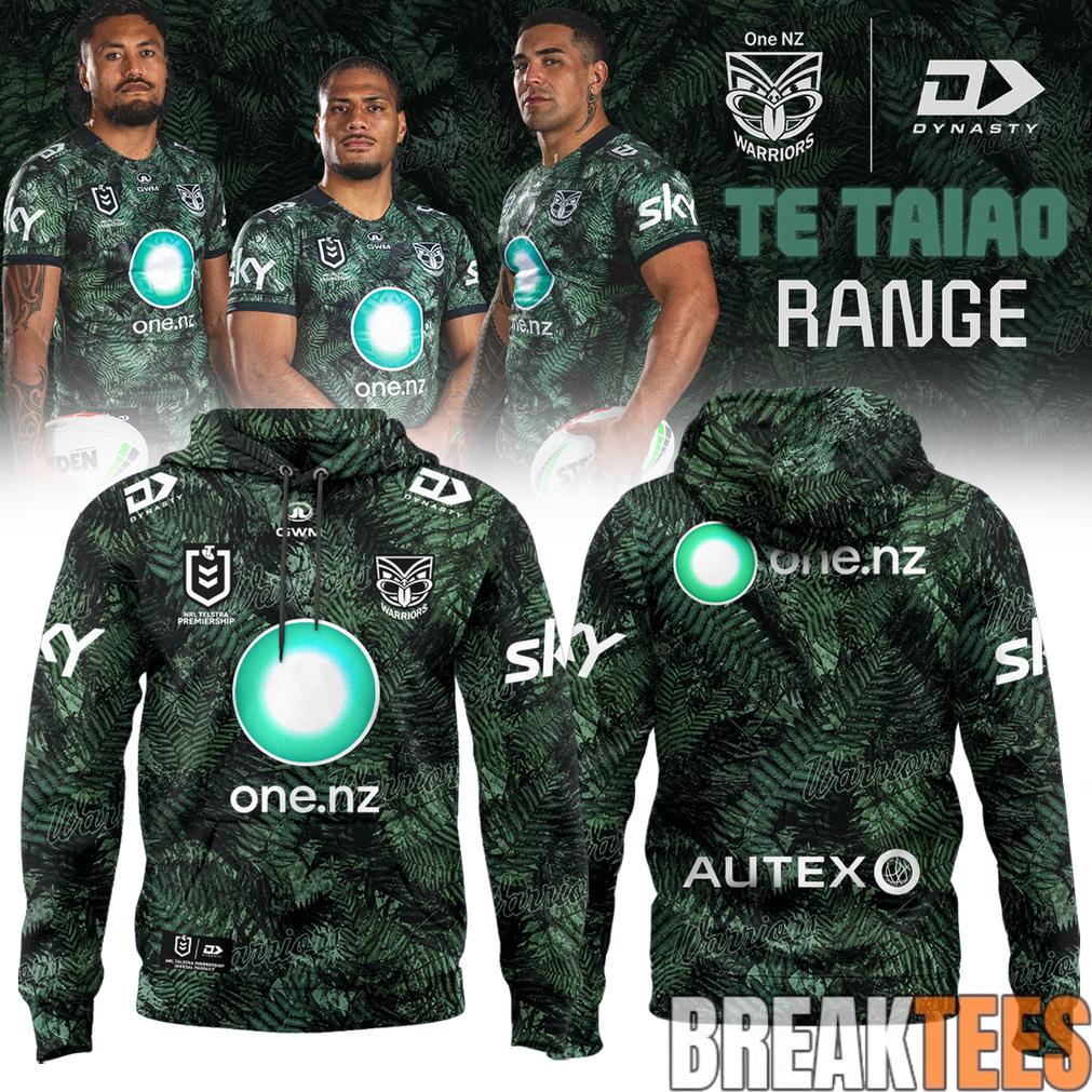 New Zealand Warriors 2026 Te Taiao Range Edition Hoodie