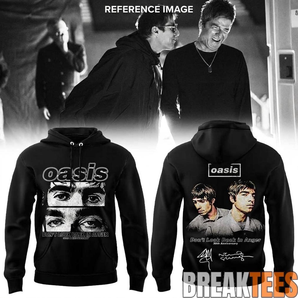 Oasis Don’t Look Back in Anger 30th Signature Special Hoodie