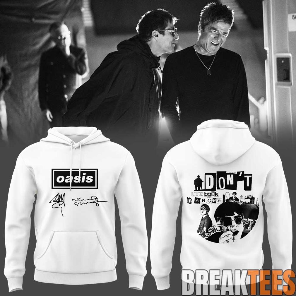 Oasis Don’t Look Back in Anger 30th Signature Special Hoodie