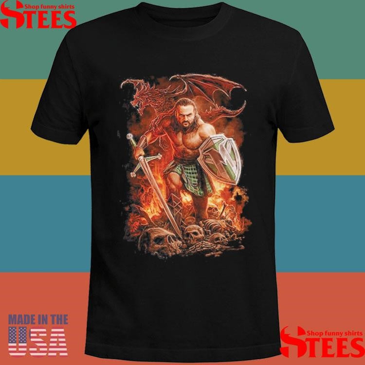 500 Level Black Drew McIntyre Superstar Shirts