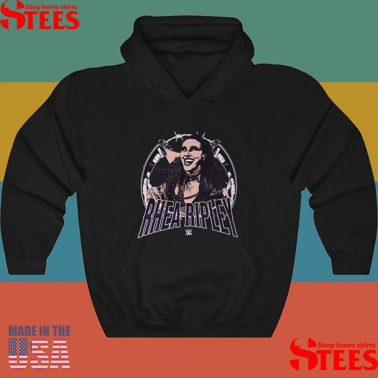500 Level Heather Purple Rhea Ripley Posterize T-Shirt