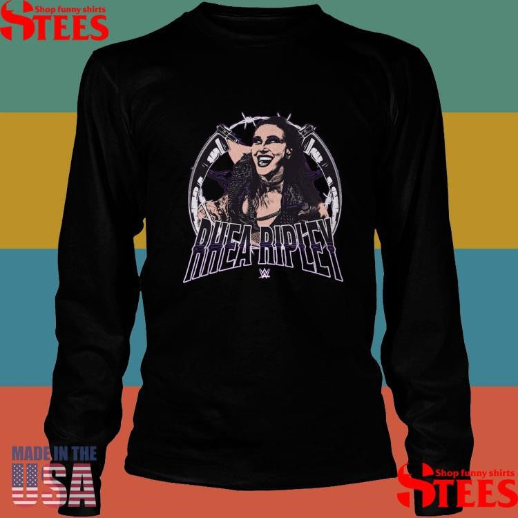 500 Level Heather Purple Rhea Ripley Posterize T-Shirt