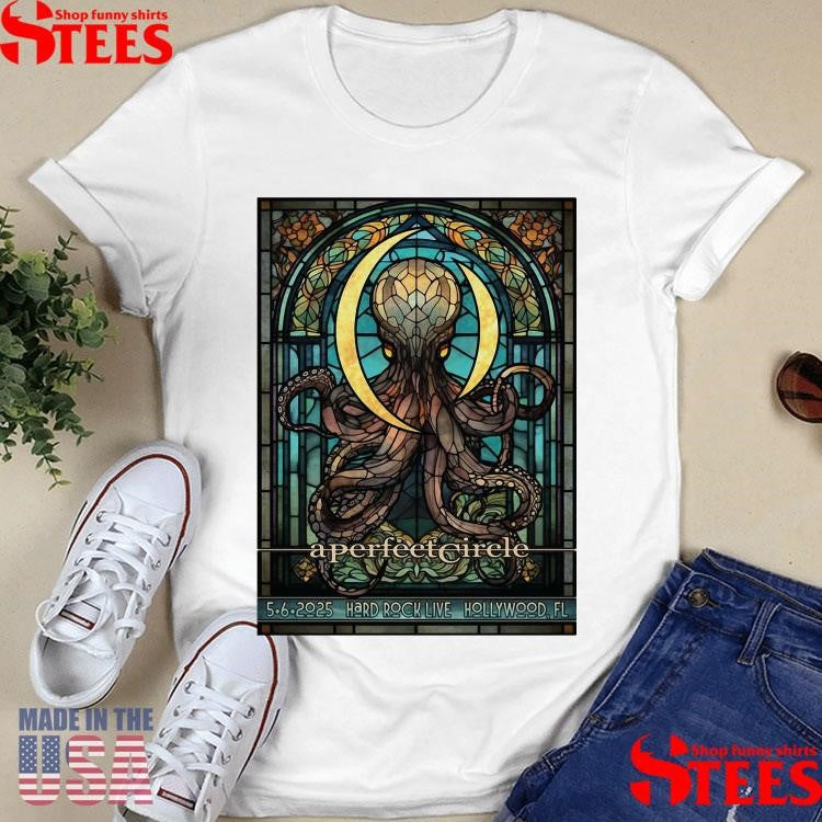 A Perfect Circle Hard Rock Live, Hollywood, Fl May 6 2025 Concert Poster Shirts