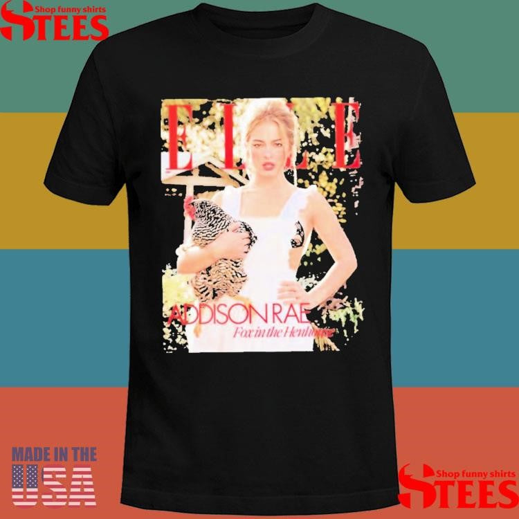 Addison Rae Elle Magazine Cover May 2025 Fox In The Henhouse Editorial Photo Shirts