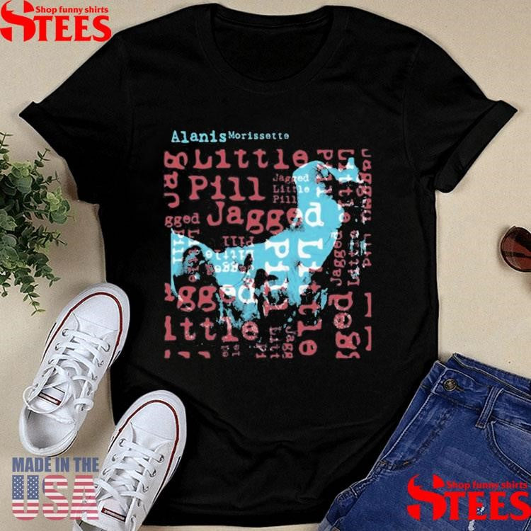 Alanis Morissette Jlp Portrait Text T-shirt