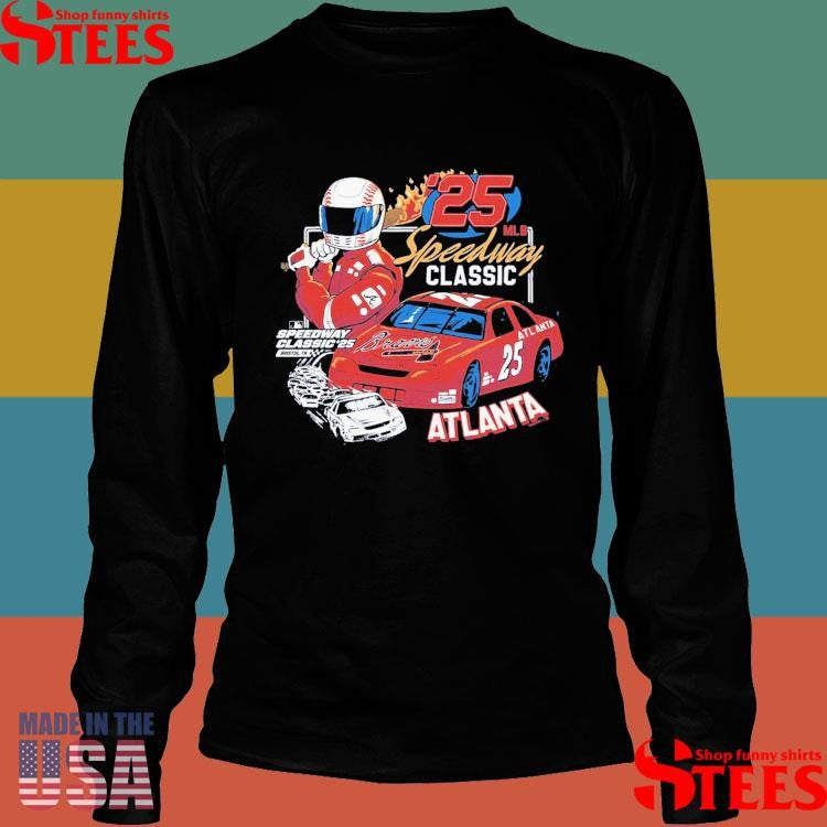 Atlanta Braves 2025 Mlb Speedway Classic Tri-blend Shirts