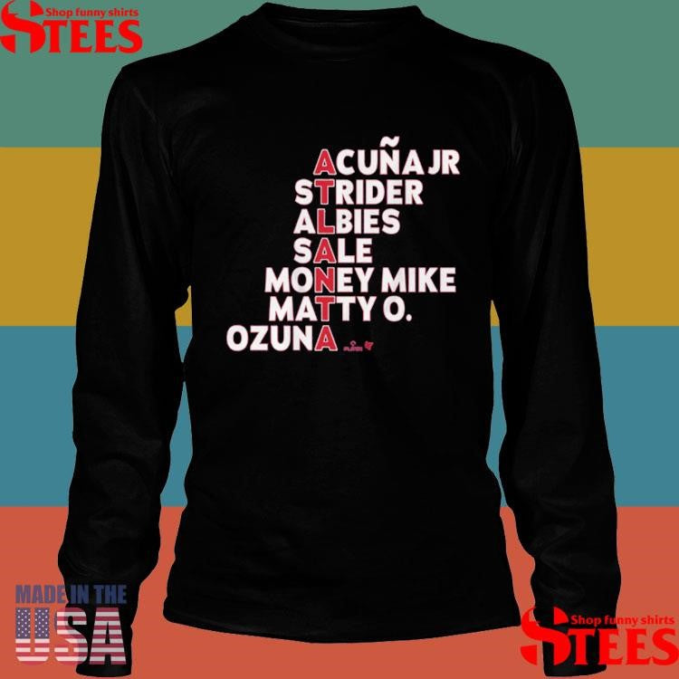 Atlanta Braves Acuna Jr Strider Albies Sale Money Mike Matty O Ozuna Names 2025 Shirts