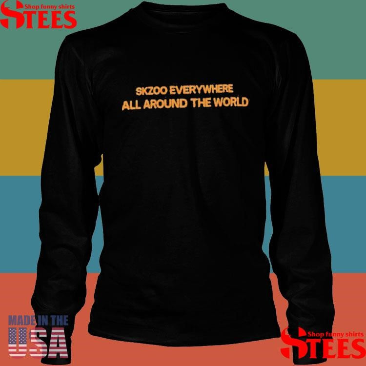 Back Skzoo Everywhere All Around The World T-shirt