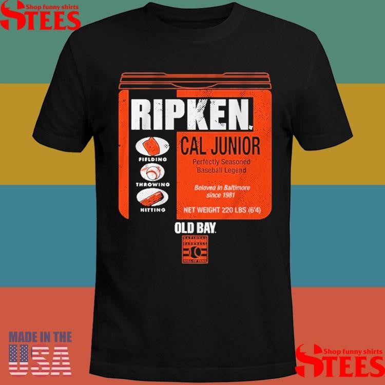 Baltimore Orioles Cal Ripken Jr. Old Bay Can Shirts