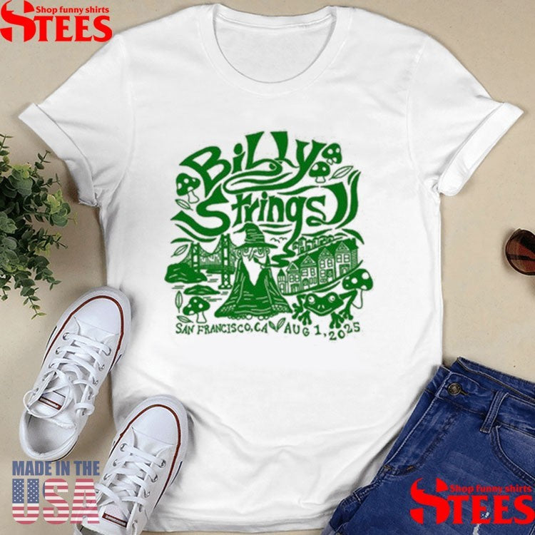 Billy Strings San Francisco Wizard Summer Tour 2025 T-shirts