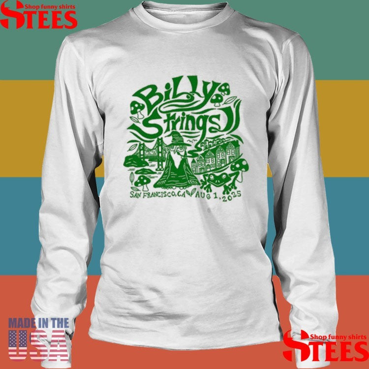 Billy Strings San Francisco Wizard Summer Tour 2025 T-shirts