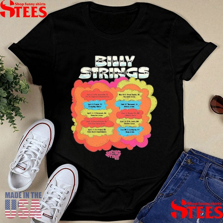 Billy Strings Spring 2025 Tour Shirts