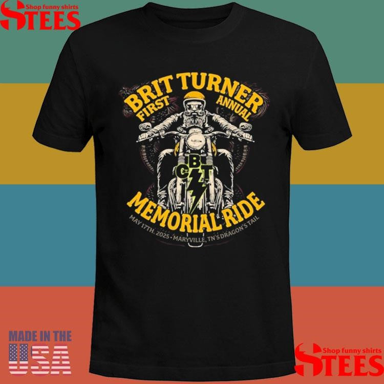 Blackberry Smoke First Annual Brit Turner Memorial Ride Shirts