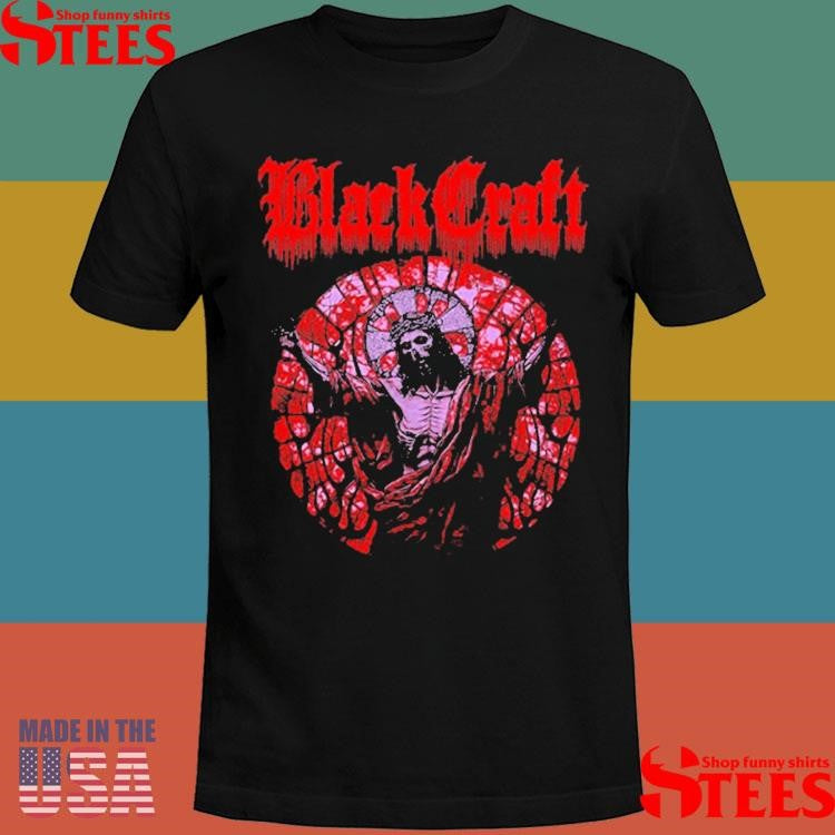 Blackcraft Jesus Red Stained Glass Shirts