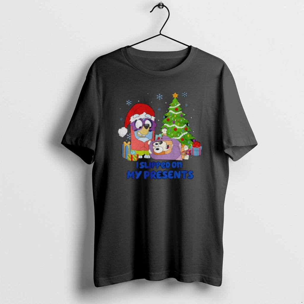 Official Bluey Janet And Rita I Slipped On My Presents Christmas