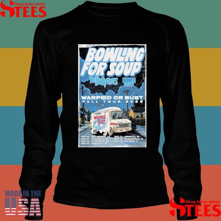 Bowling For Soup Warped Or Bust Fall Tour 2025 Shirts