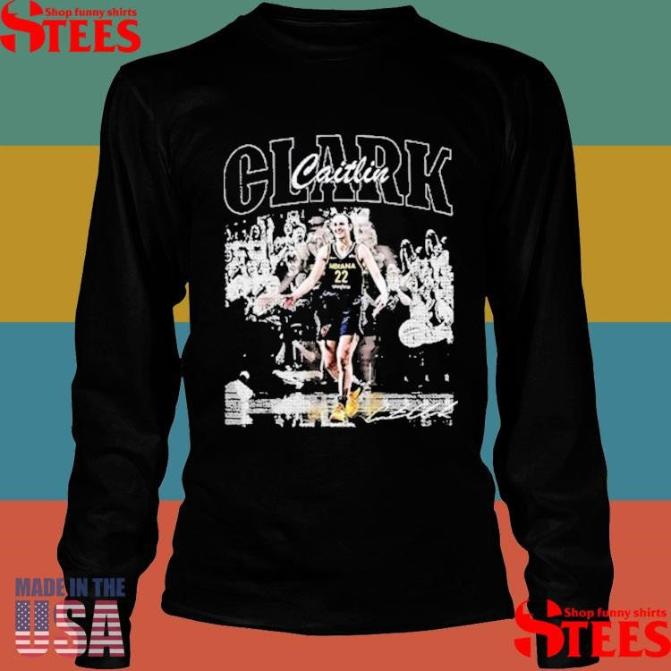 Caitlin Clark With Signature Indiana Basketball Shirts