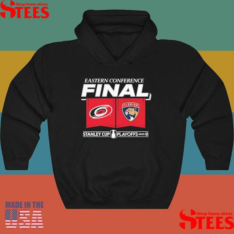 Carolina Hurricanes Vs Florida Panthers 2025 Eastern Conference Finals Matchup Center Ice Shirts