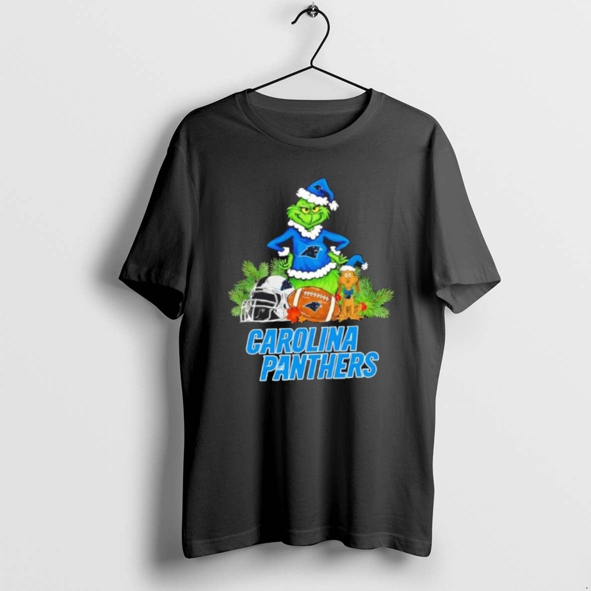 Official Carolina Panthers Football X Grinch And Max Dog Merry Christmas